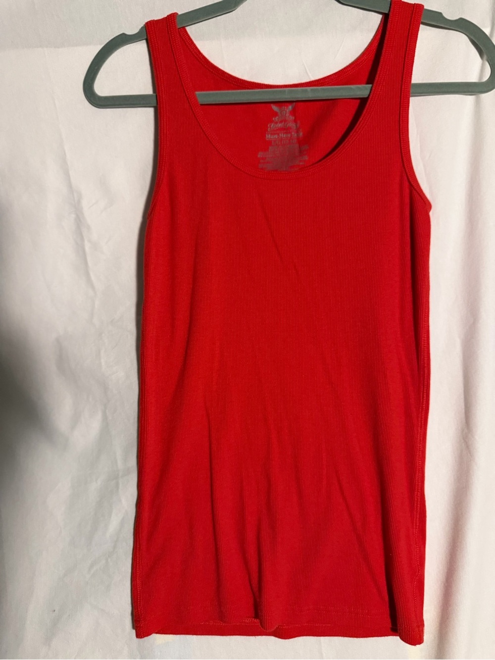 #466 faded glory Red Women's Ribbed Tank Top